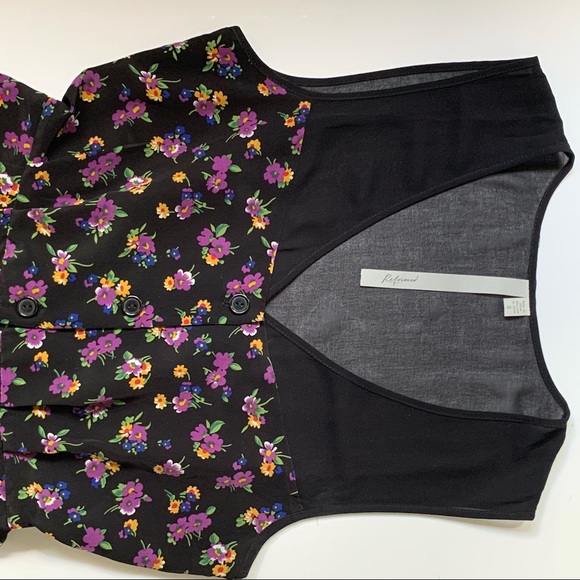 Urban Outfitters Floral Silk ROMPER - Picture 4 of 6